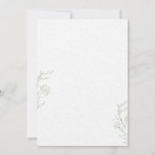 Invitation de mariage florale élégante (Dos)