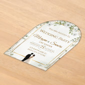 Invitation de mariage florale élégante (Poser)
