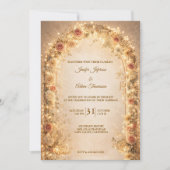 Invitation de mariage florale élégante (Devant)