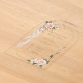 Invitation de mariage florale élégante (Poser)