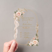 Invitation de mariage florale élégante (In situ (ordinateur de poche))