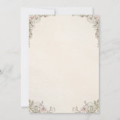 Invitation de mariage florale élégante (Dos)