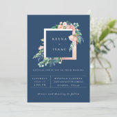 Invitation de mariage florale estivale (Debout devant)