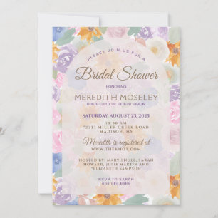 Invitation de mariage florale magnifique