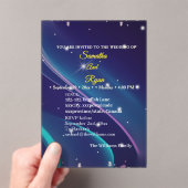 Invitation de mariage florale plate (In situ (ordinateur de poche))