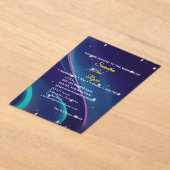 Invitation de mariage florale plate (Poser)