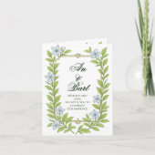 Invitation de mariage florale pour seniors (Devant)