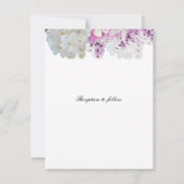 Invitation de mariage florale romantique (Dos)