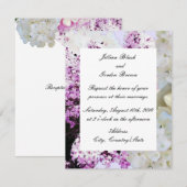 Invitation de mariage florale romantique (Devant / Derrière)