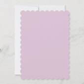 Invitation de mariage florale rose (Dos)
