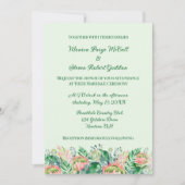 Invitation de mariage florale simpliste (Devant)