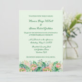 Invitation de mariage florale simpliste (Debout devant)