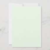 Invitation de mariage florale simpliste (Dos)