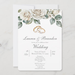 Invitation de mariage florale verdure