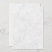 Invitation de mariage florale violette simple (Dos)