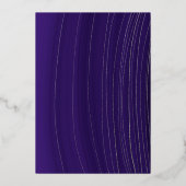 Invitation de Mariage Foil  Agate violet et argent (Verso)