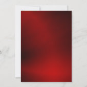 Invitation de mariage formelle en rouge et or (Dos)