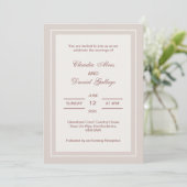 Invitation de mariage formelle minimaliste (Debout devant)