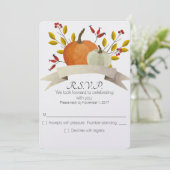 Invitation de mariage fun/citrouille/Action de grâ (Debout devant)