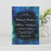 Invitation de mariage Galaxie Espace Céleste Moder (Debout devant)