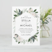 Invitation de mariage Garden Blush (Debout devant)