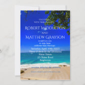 Invitation de mariage gay moderne et chic (Devant)