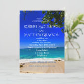 Invitation de mariage gay moderne et chic (Debout devant)