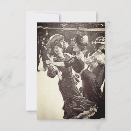 Invitation de mariage gay pour danseurs vintage (Devant)