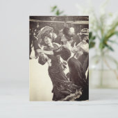 Invitation de mariage gay pour danseurs vintage (Debout devant)