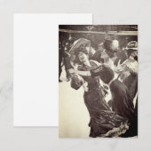 Invitation de mariage gay pour danseurs vintage (Devant / Derrière)