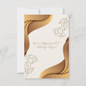 Invitation de mariage Gold Elegant (Dos)