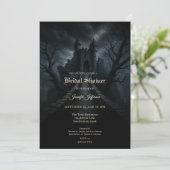 Invitation de mariage gothique de château pour Hal (Debout devant)