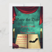 Invitation de mariage gothique élégant à conserver (Devant)