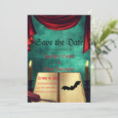 Invitation de mariage gothique élégant à conserver (Debout devant)