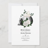 Invitation de mariage gothique florale rustique d' (Devant)