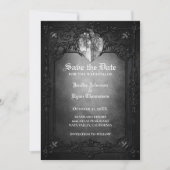 Invitation de mariage gothique Halloween (Devant)