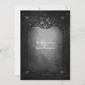 Invitation de mariage gothique Halloween (Dos)