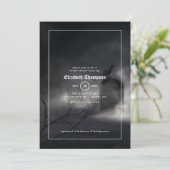 Invitation de mariage gothique Halloween (Debout devant)