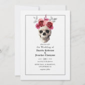 Invitation de mariage gothique Halloween (Devant)