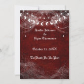 Invitation de mariage gothique Halloween (Devant)
