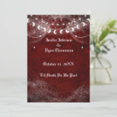 Invitation de mariage gothique Halloween (Debout devant)