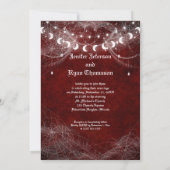Invitation de mariage gothique Halloween (Dos)