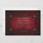 Invitation de mariage gothique Halloween (Devant)