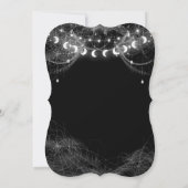Invitation de mariage gothique Halloween (Dos)
