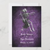 Invitation de mariage gothique Halloween (Devant)