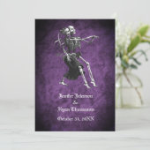 Invitation de mariage gothique Halloween (Debout devant)