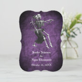 Invitation de mariage gothique Halloween (Debout devant)