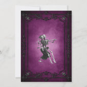 Invitation de mariage gothique Halloween à conserv (Dos)