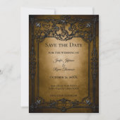 Invitation de mariage gothique Halloween à conserv (Devant)