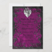 Invitation de mariage gothique Halloween à conserv (Devant)